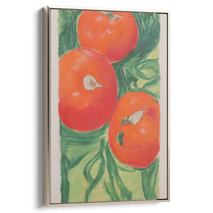 Juicy Perspective: Realistic Tomato Still Life Canvas Art Print