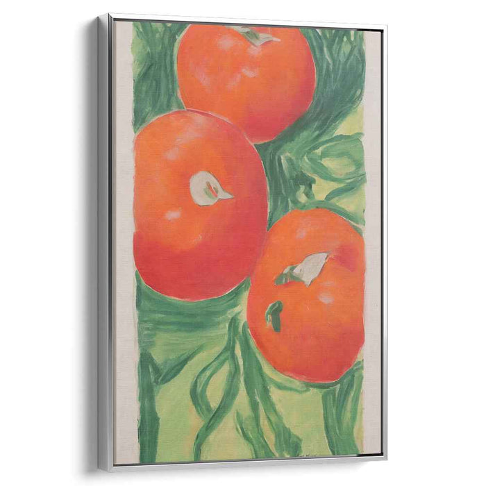 Juicy Perspective: Realistic Tomato Still Life Canvas Art Print
