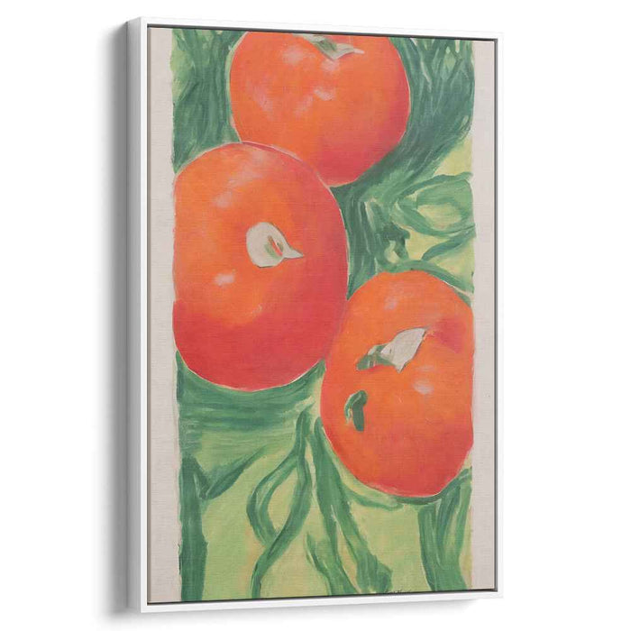 Juicy Perspective: Realistic Tomato Still Life Canvas Art Print