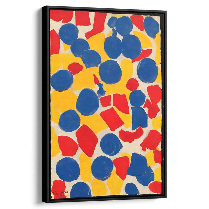 Chroma Pulse: Primary Color Abstract Canvas Art Print