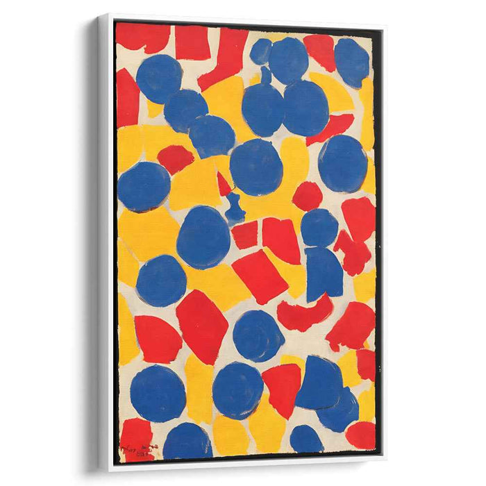 Chroma Pulse: Primary Color Abstract Canvas Art Print
