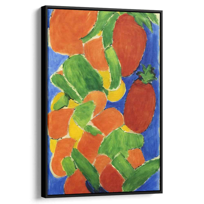 Bold Expressive Colorful Canvas: Vibrant Fauvist-Inspired Canvas Art Print