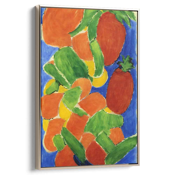 Bold Expressive Colorful Canvas: Vibrant Fauvist-Inspired Canvas Art Print