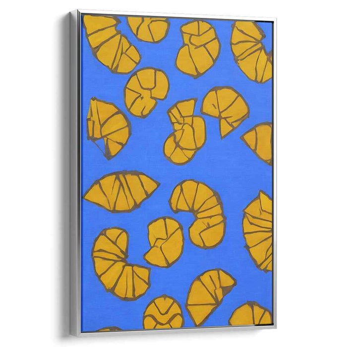Whimsical Croissants: Bold Pop Art Canvas Print