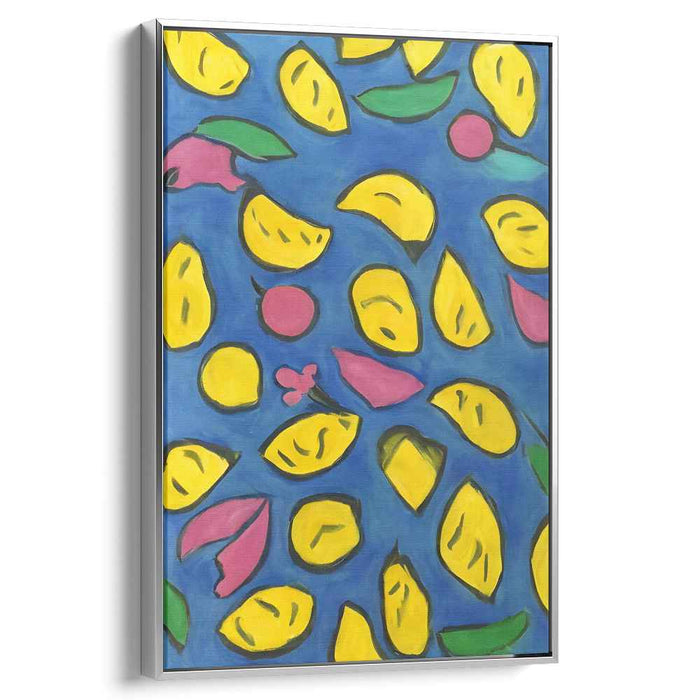 Juicy Rainbow Burst Canvas: Vibrant Fruit Slices Pop Art Canvas