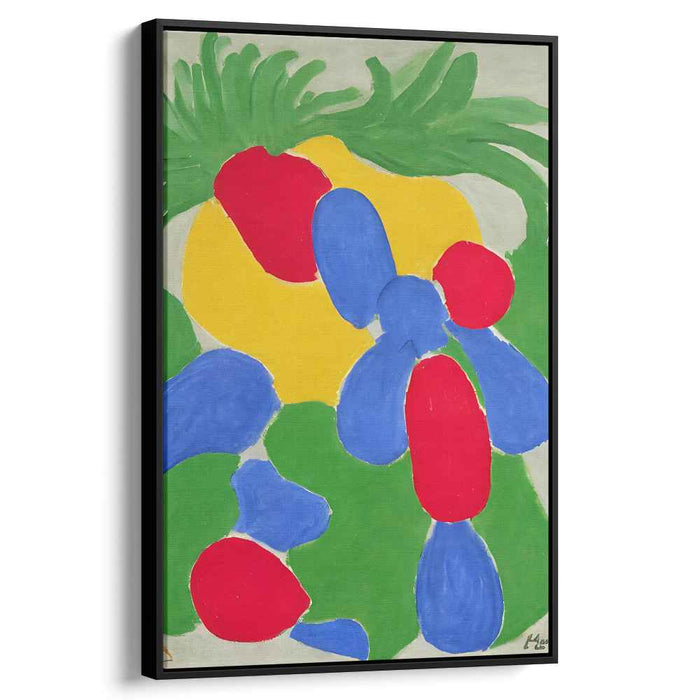 Wild Chromatic Blast: Abstract Fauvist Color Explosion Canvas Art Print