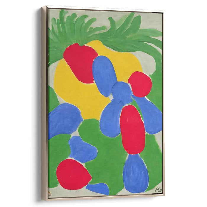 Wild Chromatic Blast: Abstract Fauvist Color Explosion Canvas Art Print