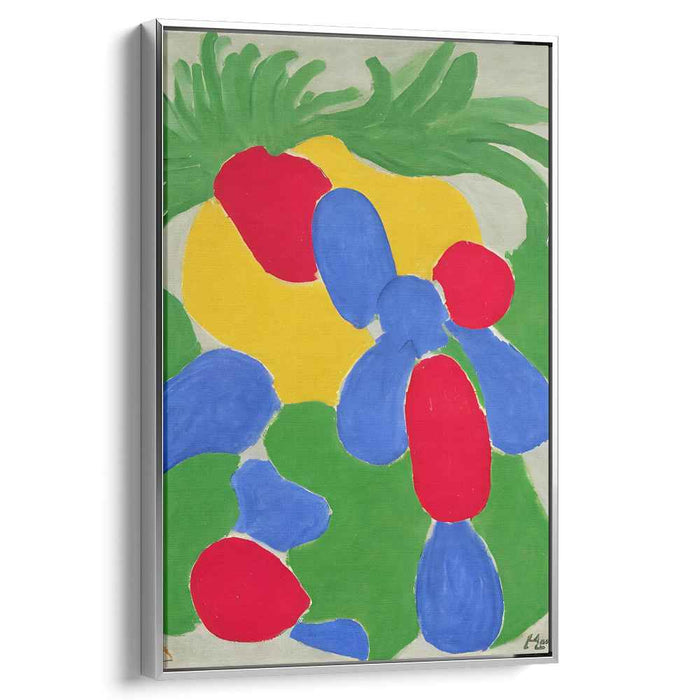 Wild Chromatic Blast: Abstract Fauvist Color Explosion Canvas Art Print