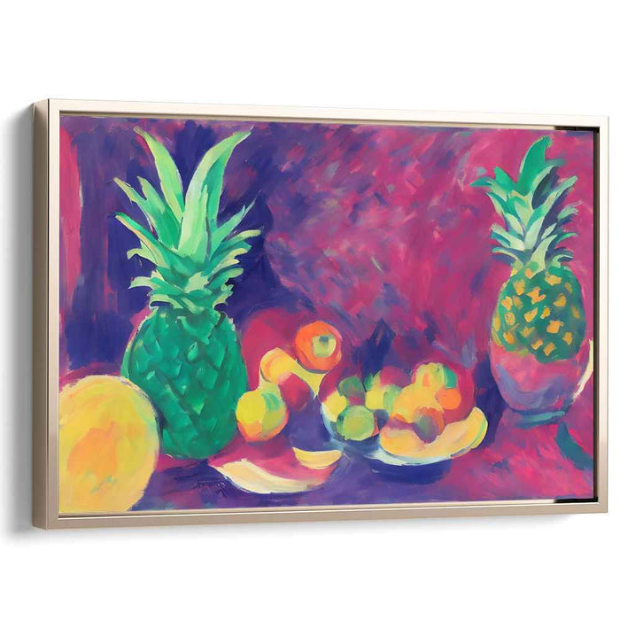 Tropical Delight Dance: Vibrant Fruit Composition with Pineapples