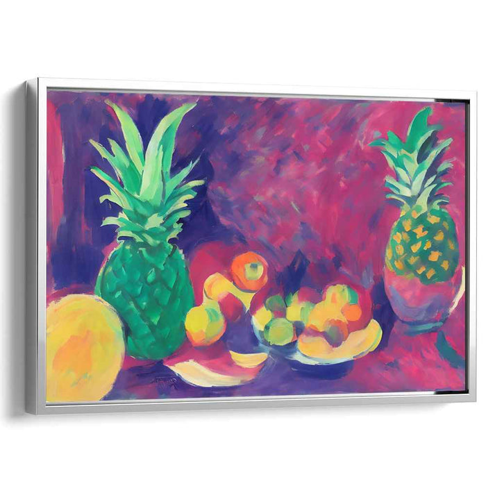 Tropical Delight Dance: Vibrant Fruit Composition with Pineapples