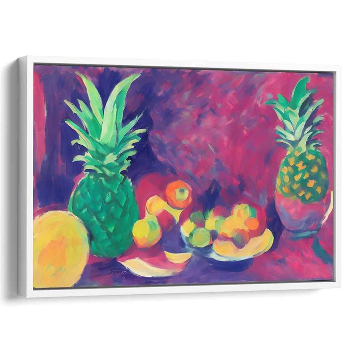 Tropical Delight Dance: Vibrant Fruit Composition with Pineapples