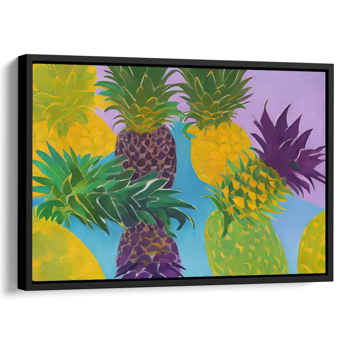 Exotic Beat Blend: Pop Art Pineapple Canvas Print
