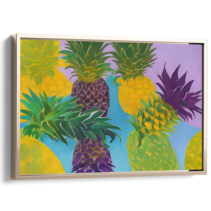 Exotic Beat Blend: Pop Art Pineapple Canvas Print