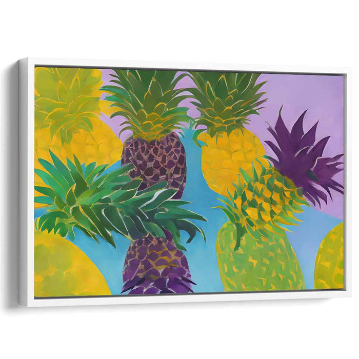 Exotic Beat Blend: Pop Art Pineapple Canvas Print