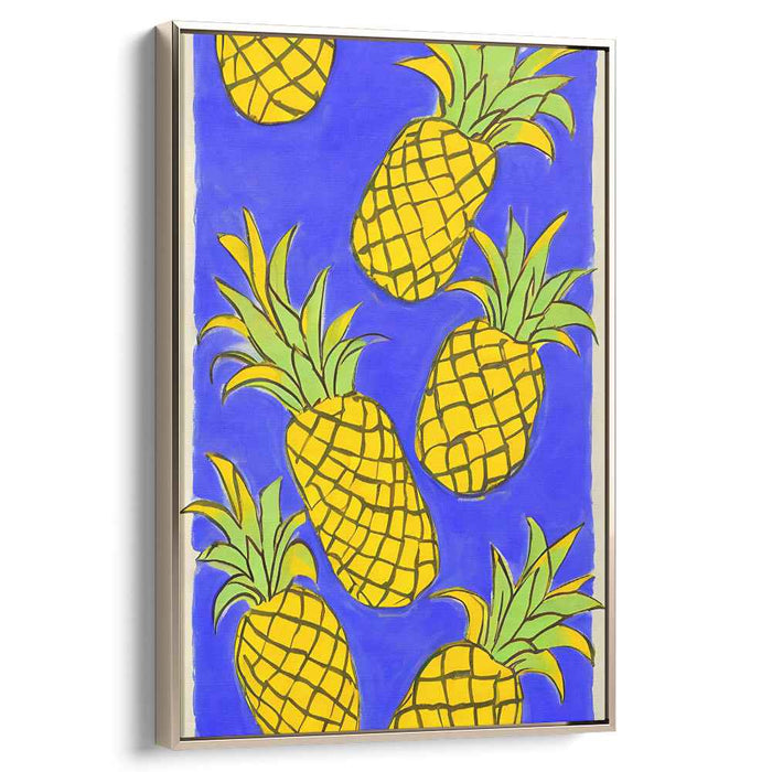 Island Melodic Fusion: Vibrant Pineapple Pop Art Canvas Print