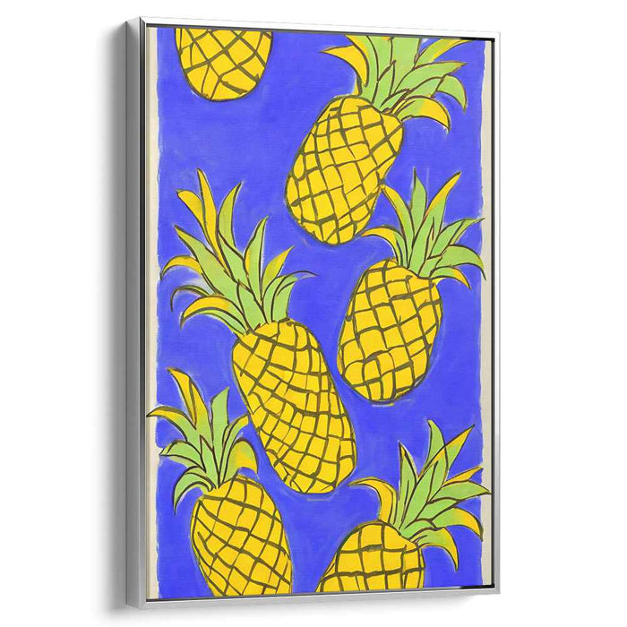 Island Melodic Fusion: Vibrant Pineapple Pop Art Canvas Print