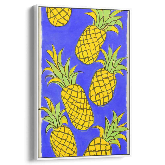 Island Melodic Fusion: Vibrant Pineapple Pop Art Canvas Print