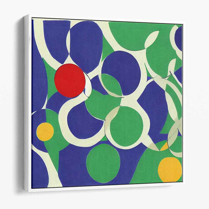 Shapes Aligned: Geometric Abstraction in Bold Colors Canvas Art