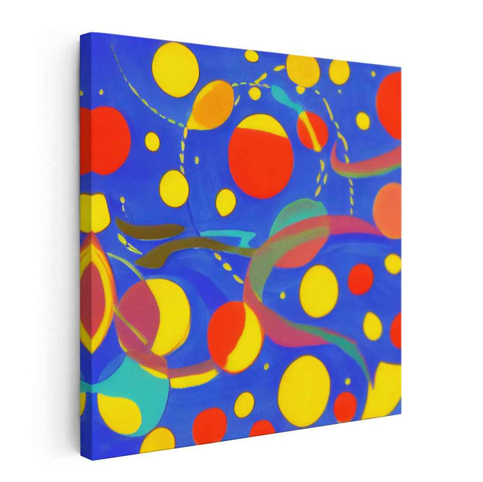 Harmonious Melodic Fusion: Vivid Symphony of Color Abstract Canvas Art