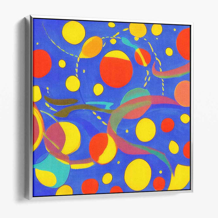 Harmonious Melodic Fusion: Vivid Symphony of Color Abstract Canvas Art