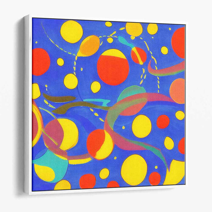 Harmonious Melodic Fusion: Vivid Symphony of Color Abstract Canvas Art