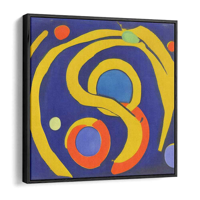 Colorful Paint Dance: Vibrant Abstract Expressionist Canvas Art