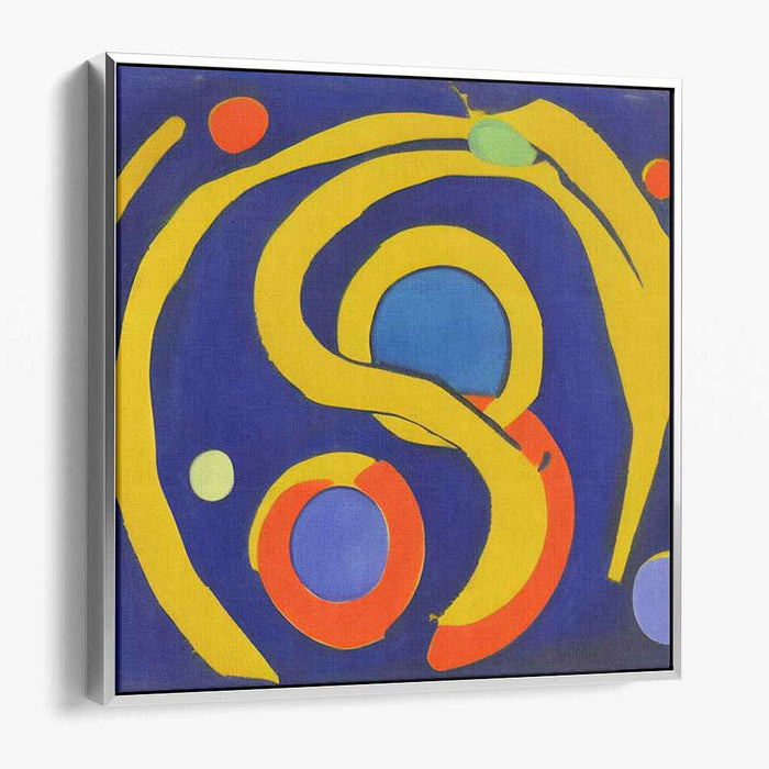 Colorful Paint Dance: Vibrant Abstract Expressionist Canvas Art