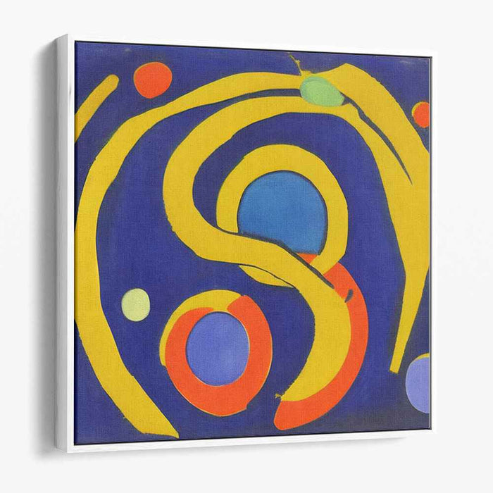 Colorful Paint Dance: Vibrant Abstract Expressionist Canvas Art