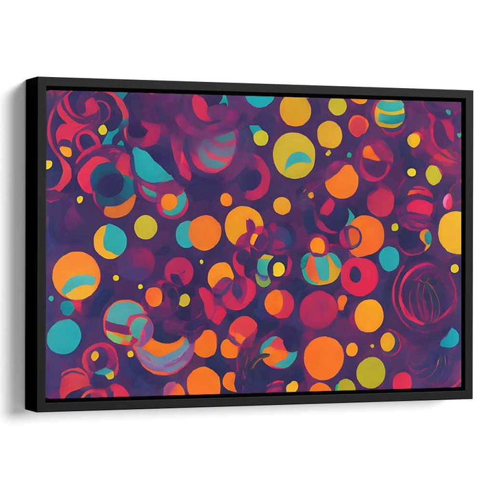 Energy Pulse Echoes: Dynamic Abstract Expressionist Canvas Art Print