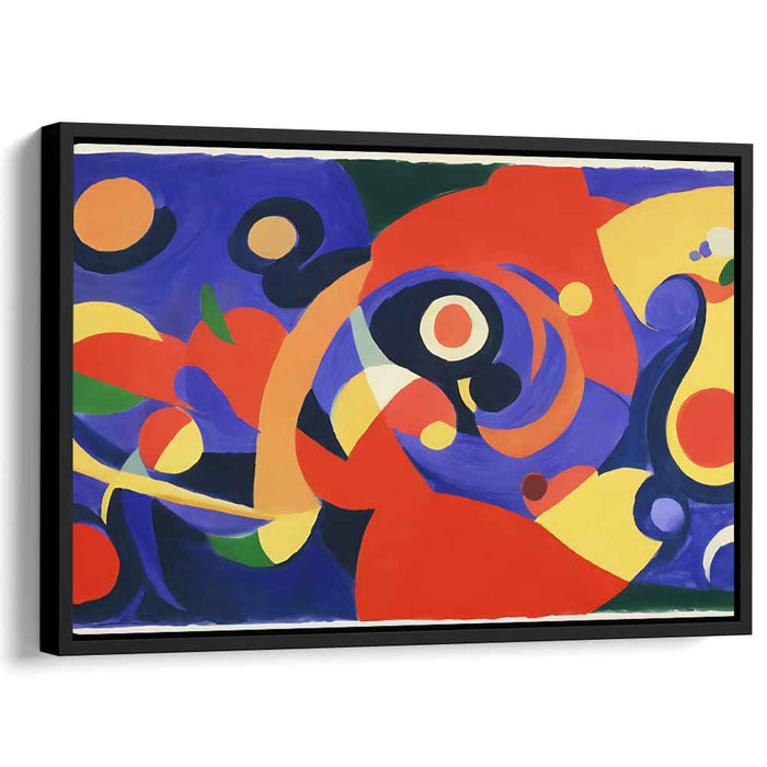 Vibrant Spectrum Explosion: Abstract Expressionist Color Burst Canvas Art Print