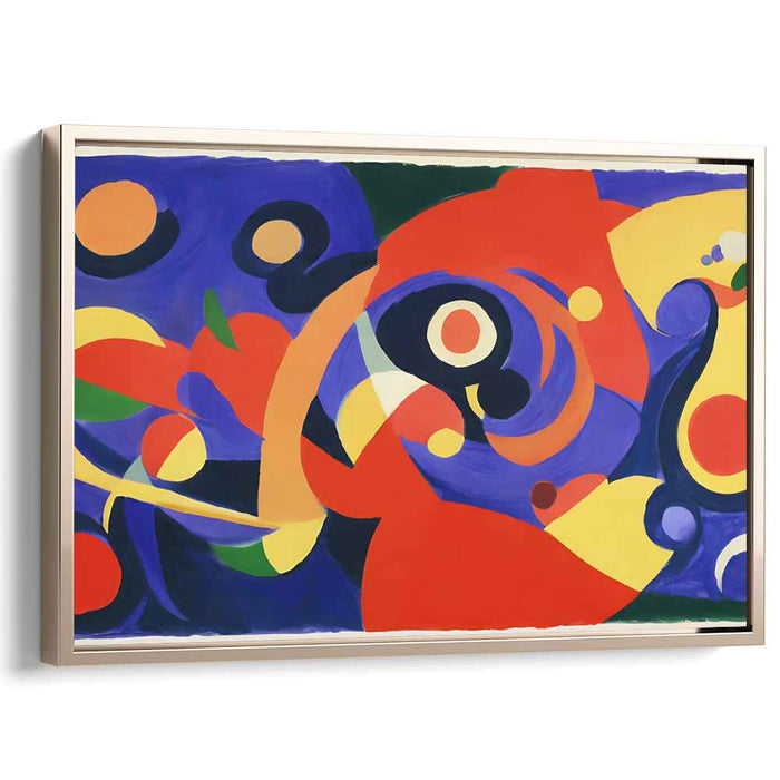 Vibrant Spectrum Explosion: Abstract Expressionist Color Burst Canvas Art Print