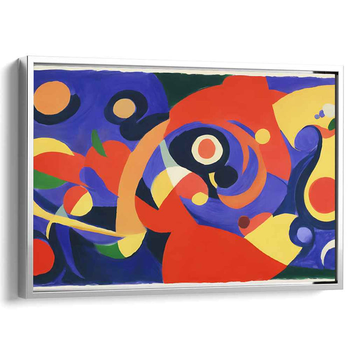 Vibrant Spectrum Explosion: Abstract Expressionist Color Burst Canvas Art Print