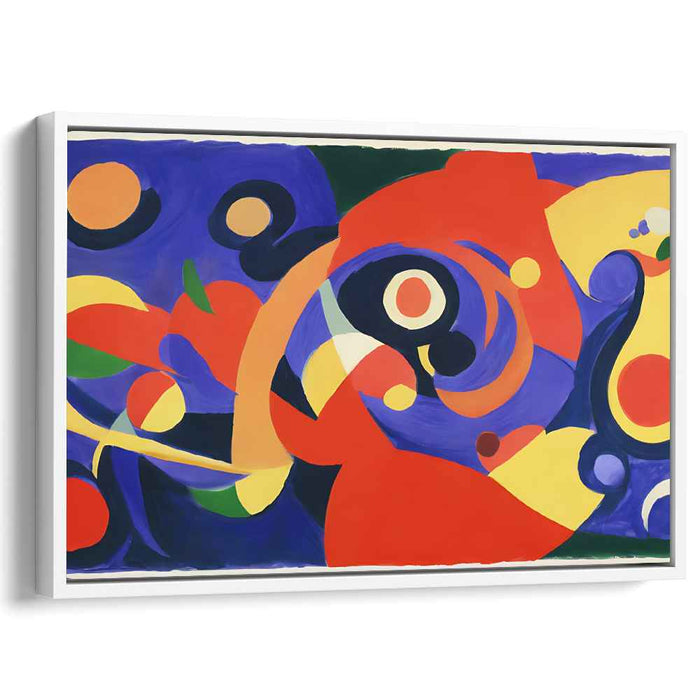 Vibrant Spectrum Explosion: Abstract Expressionist Color Burst Canvas Art Print