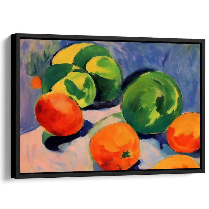 Juicy Palette Paradise: Vibrant Impressionist Fruit Canvas Art