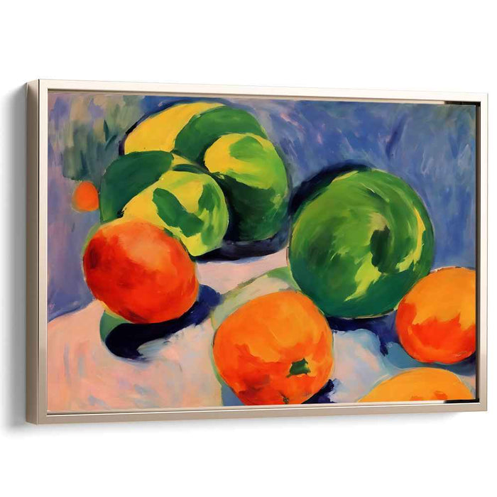 Juicy Palette Paradise: Vibrant Impressionist Fruit Canvas Art