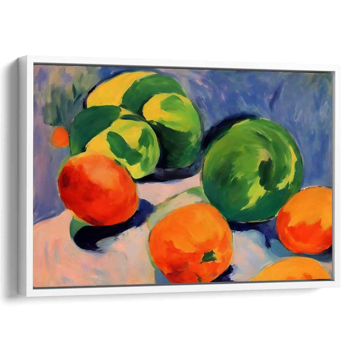 Juicy Palette Paradise: Vibrant Impressionist Fruit Canvas Art