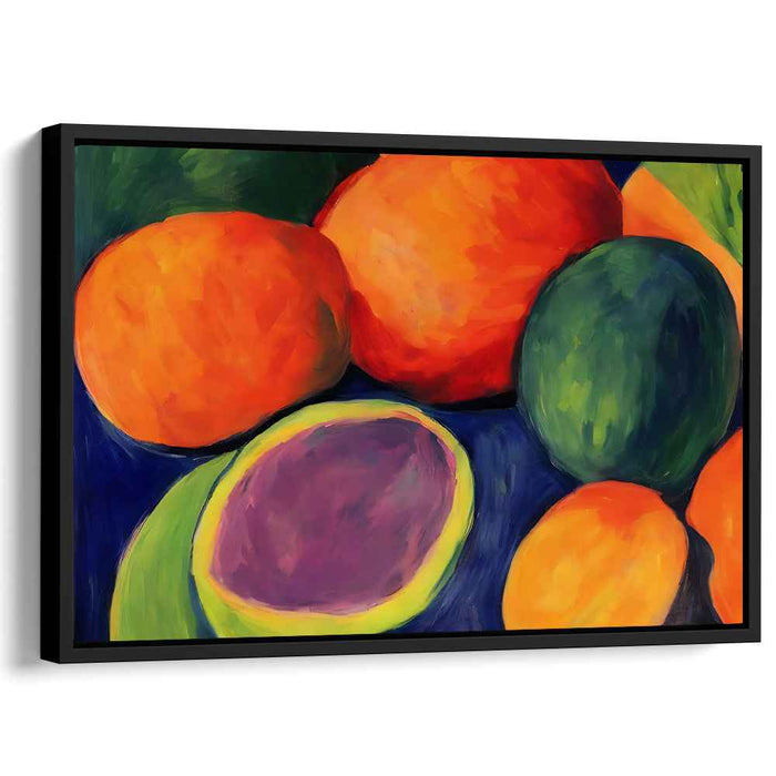 Tropical Orchard Fusion: Luscious Fruit Medley Canvas Art Print