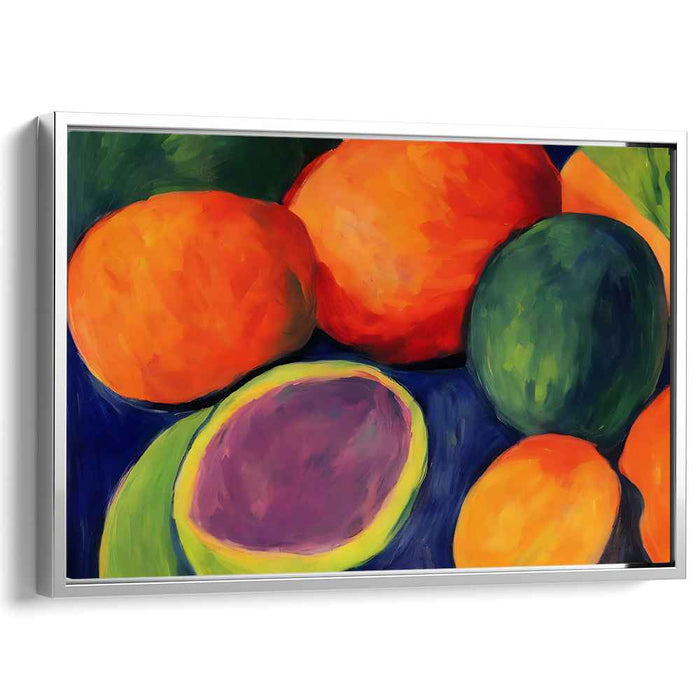 Tropical Orchard Fusion: Luscious Fruit Medley Canvas Art Print