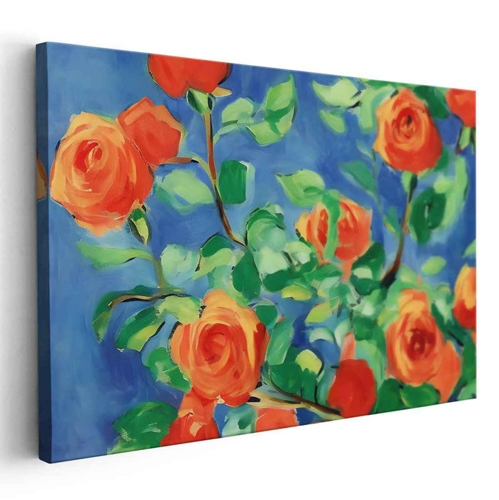 Petals of Euphoria: Luminous Rose Garden Canvas Art