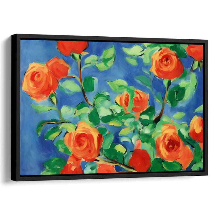 Petals of Euphoria: Luminous Rose Garden Canvas Art