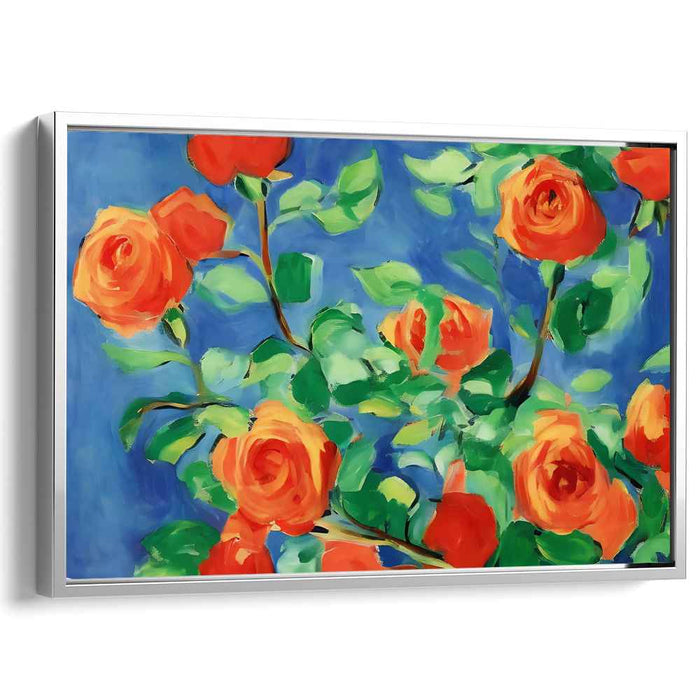 Petals of Euphoria: Luminous Rose Garden Canvas Art