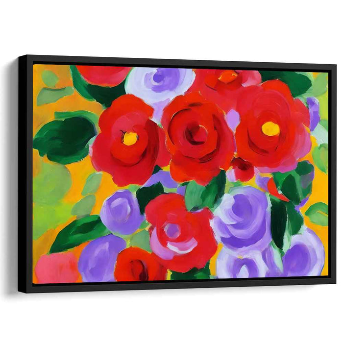Blossoms Bursting with Color: Vibrant Floral Canvas Art Print
