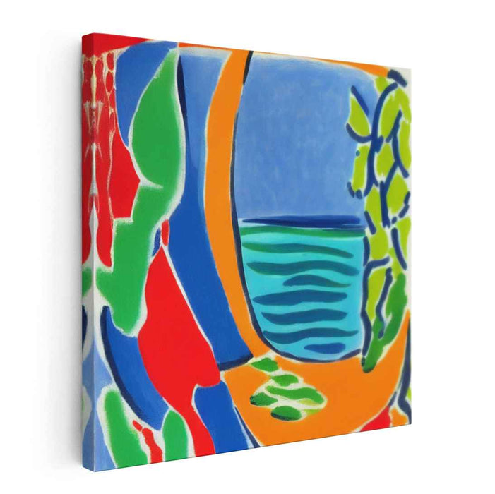 Dynamic Imprints: Modern Abstract Expressionist Canvas Art