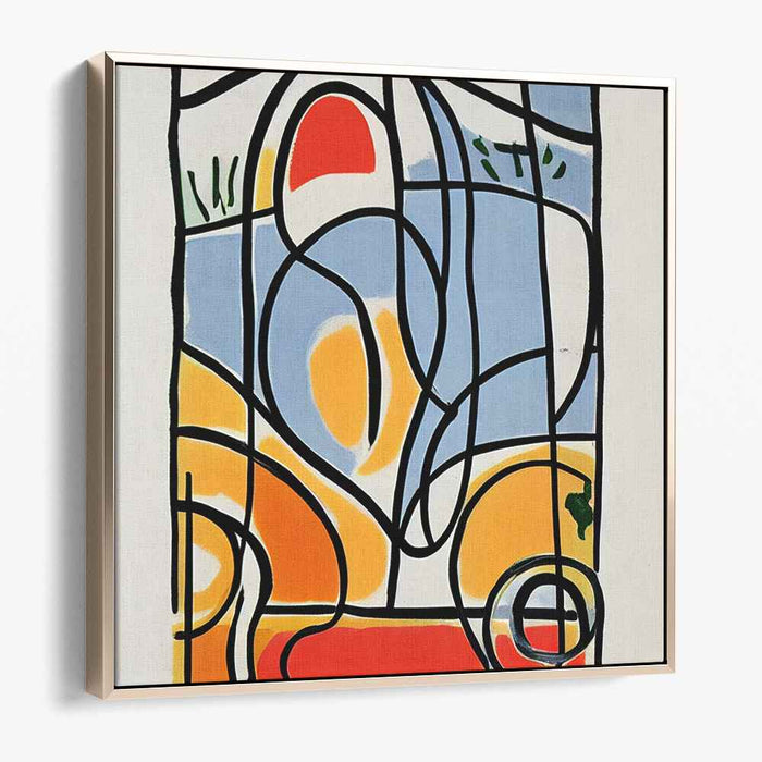 Abstracted Realities: Modernist Abstract Canvas Art Print