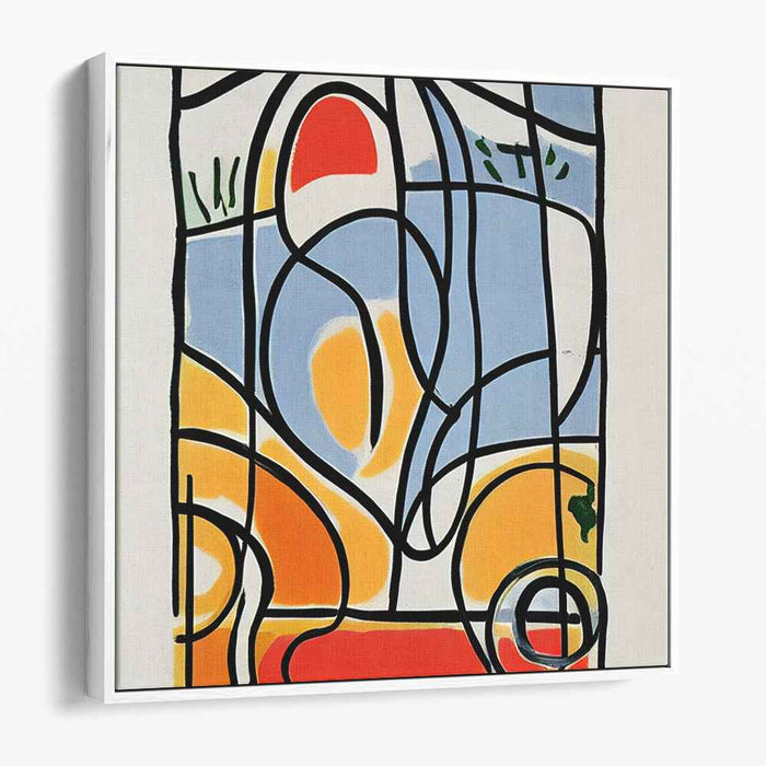 Abstracted Realities: Modernist Abstract Canvas Art Print