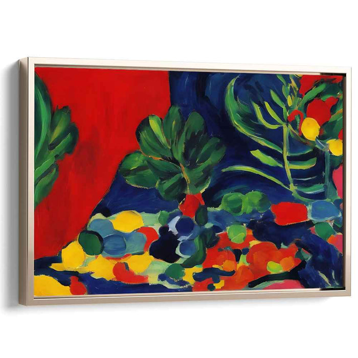 Vibrant Foliage and Fruits: Fauvist Still Life Canvas Art