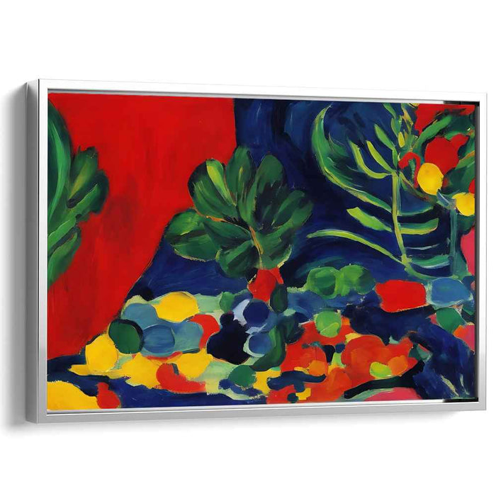 Vibrant Foliage and Fruits: Fauvist Still Life Canvas Art