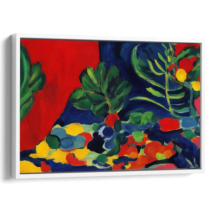 Vibrant Foliage and Fruits: Fauvist Still Life Canvas Art