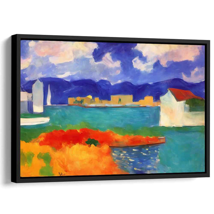 Colorful Imagination Fields: Vivid Expressionist Landscape Canvas Art