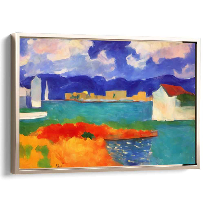 Colorful Imagination Fields: Vivid Expressionist Landscape Canvas Art